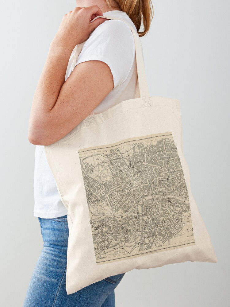 Luxury Bags London - Mapa de Londres (siglo XIX) Bolsa