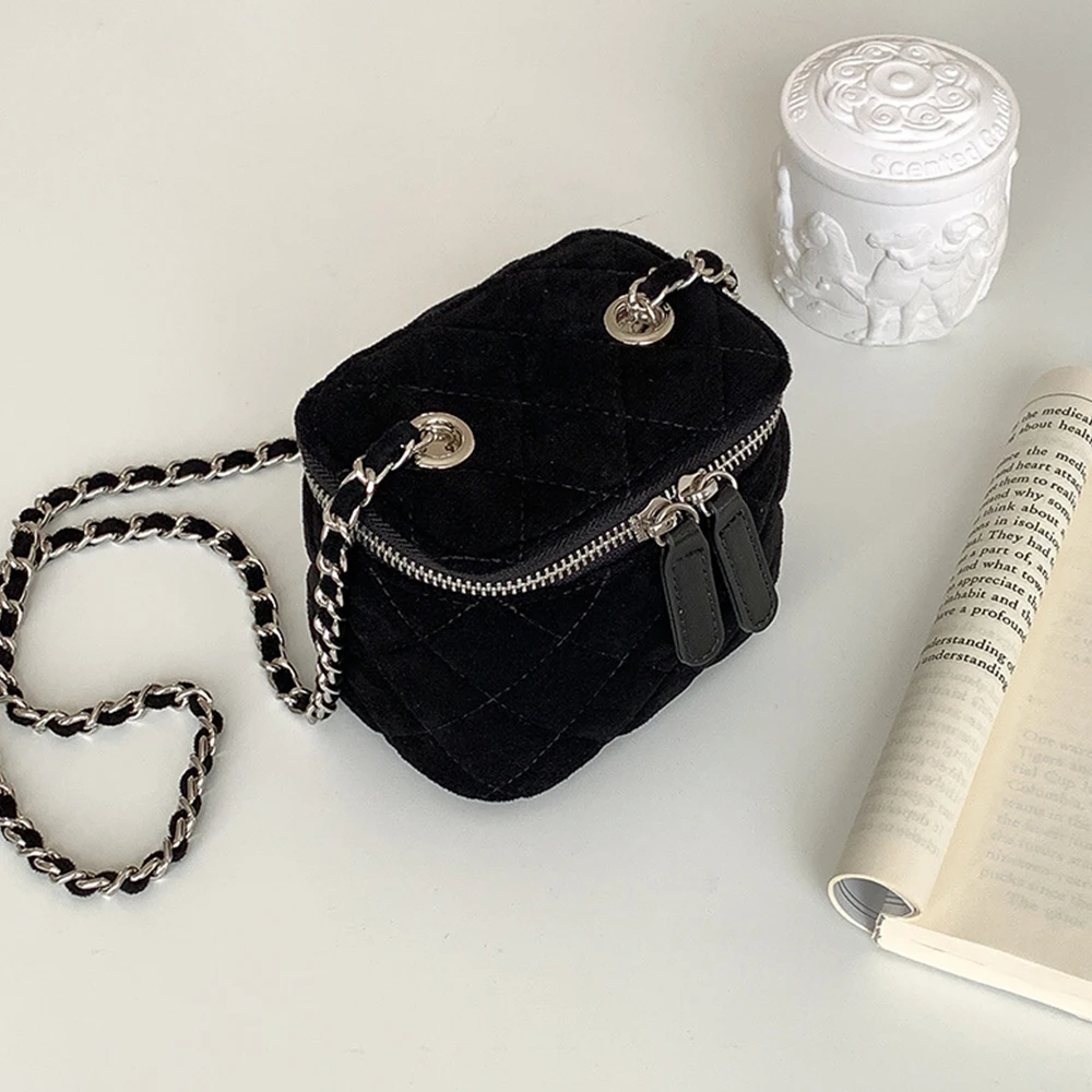 Luxury Bags Sling - Mini bolso de hombro de gamuza