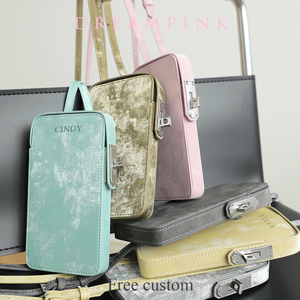Luxury Bags Sling - Mini bolso cruzado de cuero de