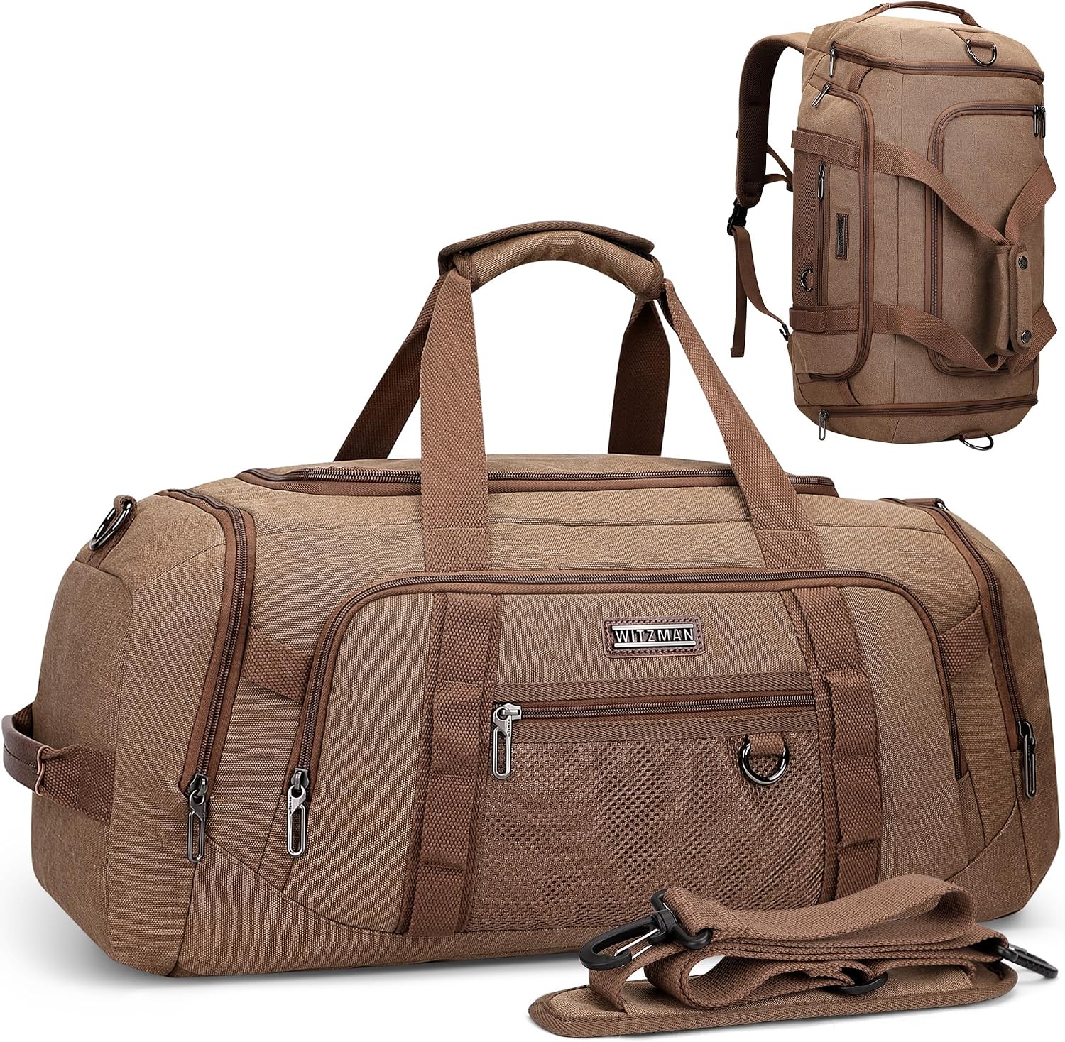 Weekender Bag Duffle - Bolsa de Lona para Hombre 3