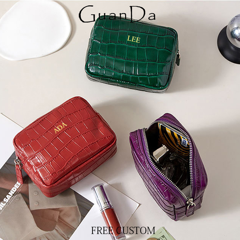 Luxury Ziploc Bags - Monedero de Cuero Genuino de Lujo
