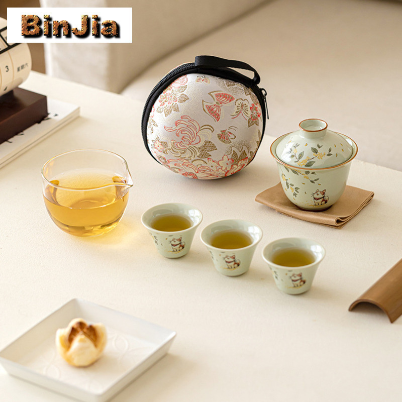 Juego de té de viaje de Osmant - Luxury Bags Hand Painted reseña y precio