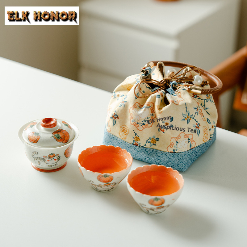 Juego de Té de Viaje con Diseñ - Luxury Bags Hand Painted reseña y precio