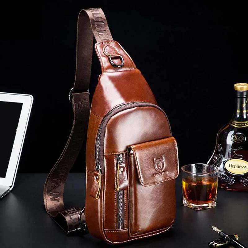 Bolso de pecho de cuero genuin - Luxury Bags Sling reseña y precio