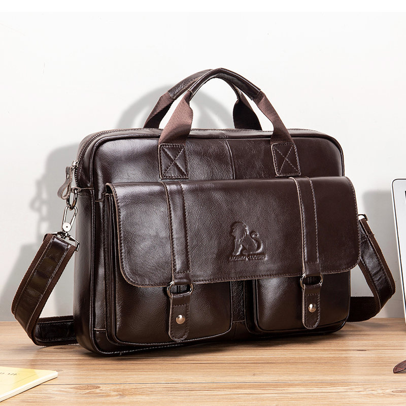 Maletín de Cuero Genuino para  - Laptop Bag Leather 15 reseña y precio