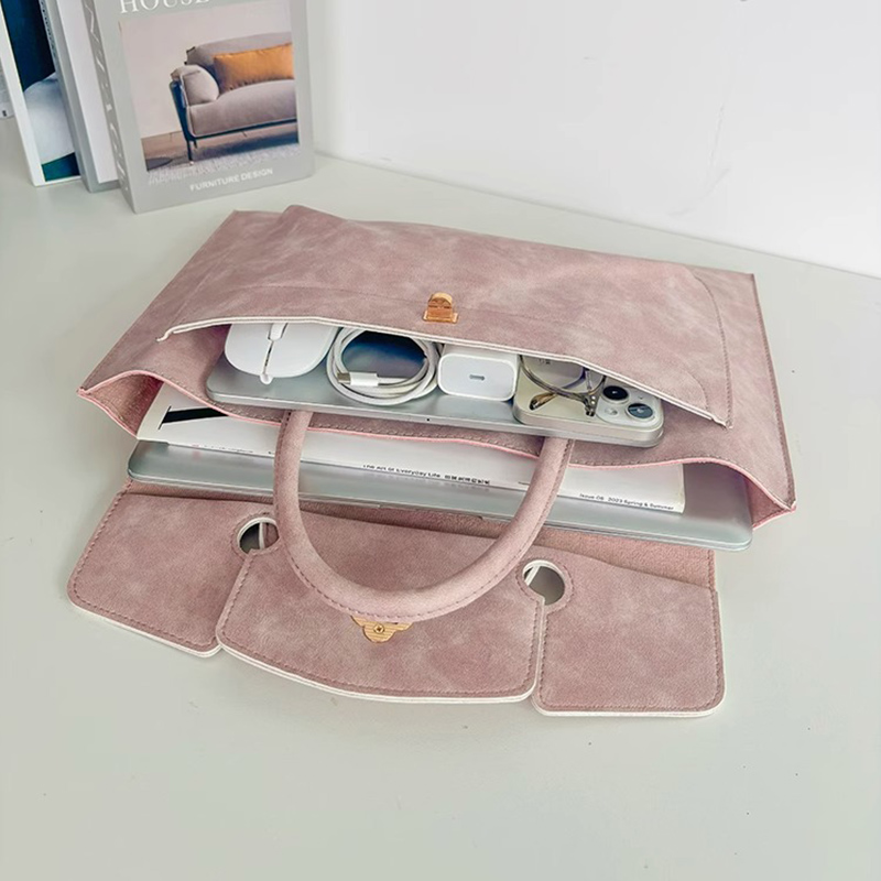 Elegante Bolso Tote de Piel Si - Laptop Bag Leather 15 reseña y precio