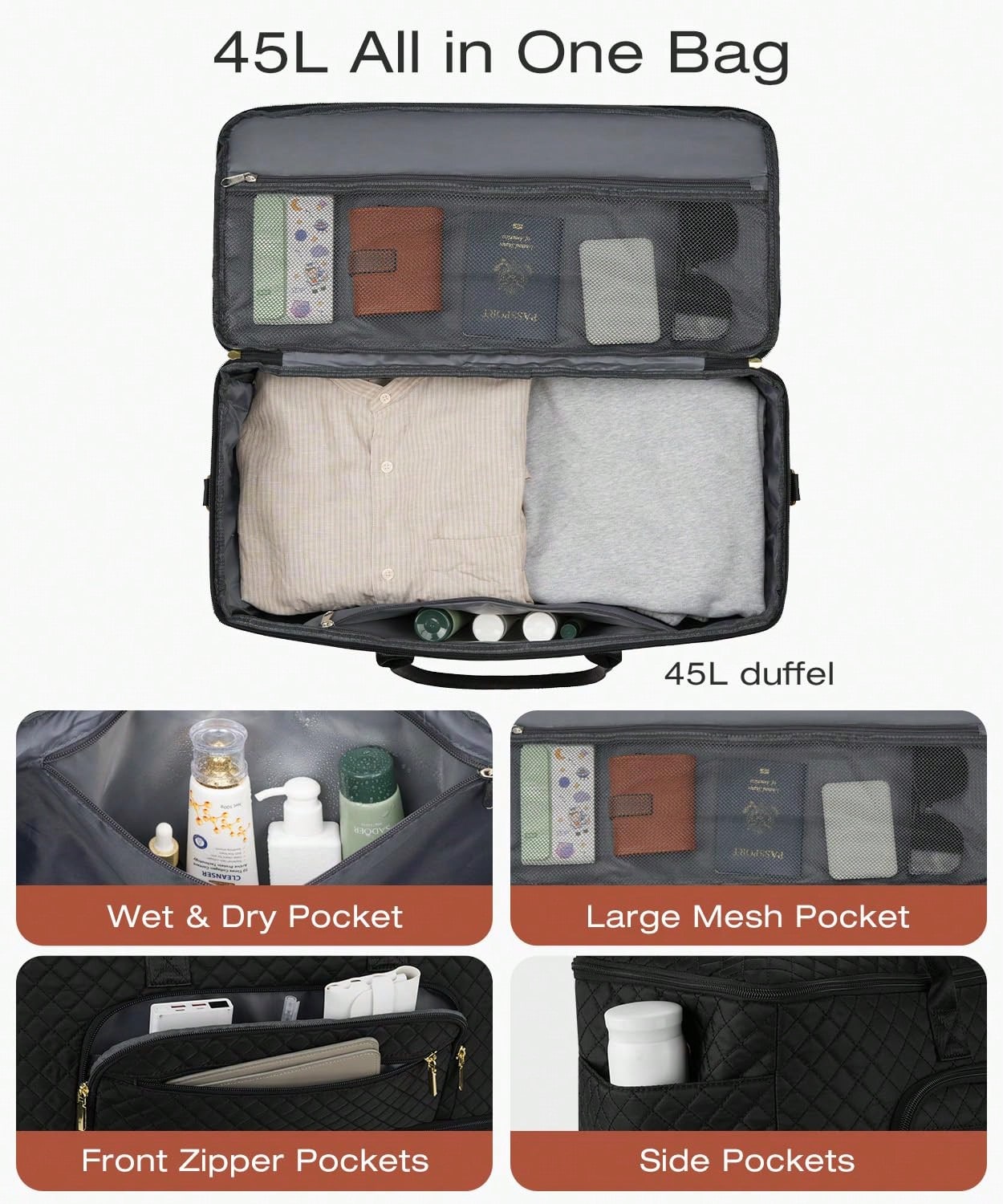 Juego de 2 Bolsas de Viaje Ver - Weekender Bag Duffle reseña y precio