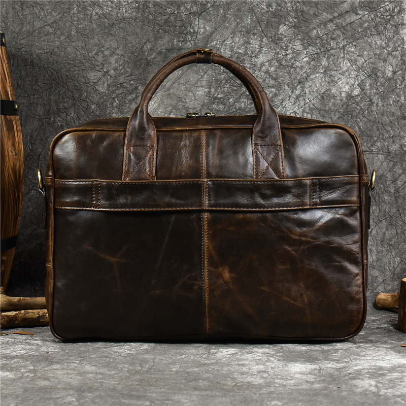 Bolso de mano de cuero genuino - Luxury Bags For Men reseña y precio