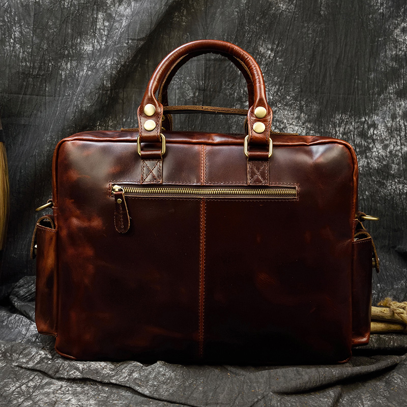 Maletín de cuero genuino para  - Laptop Bag Leather 15 reseña y precio