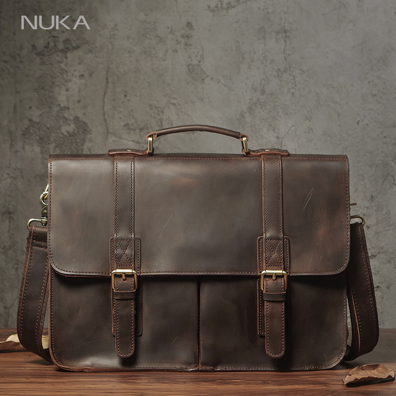 Maletín ejecutivo NUKA para ho - Laptop Bag Leather 15 reseña y precio
