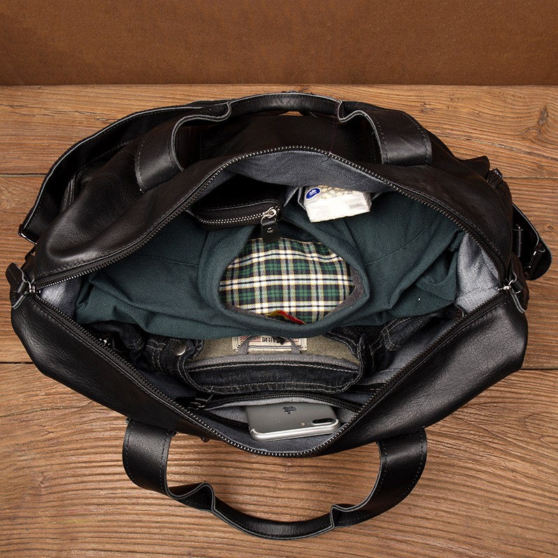 Bolso de mano para hombre de c - Laptop Bag Leather 15 reseña y precio