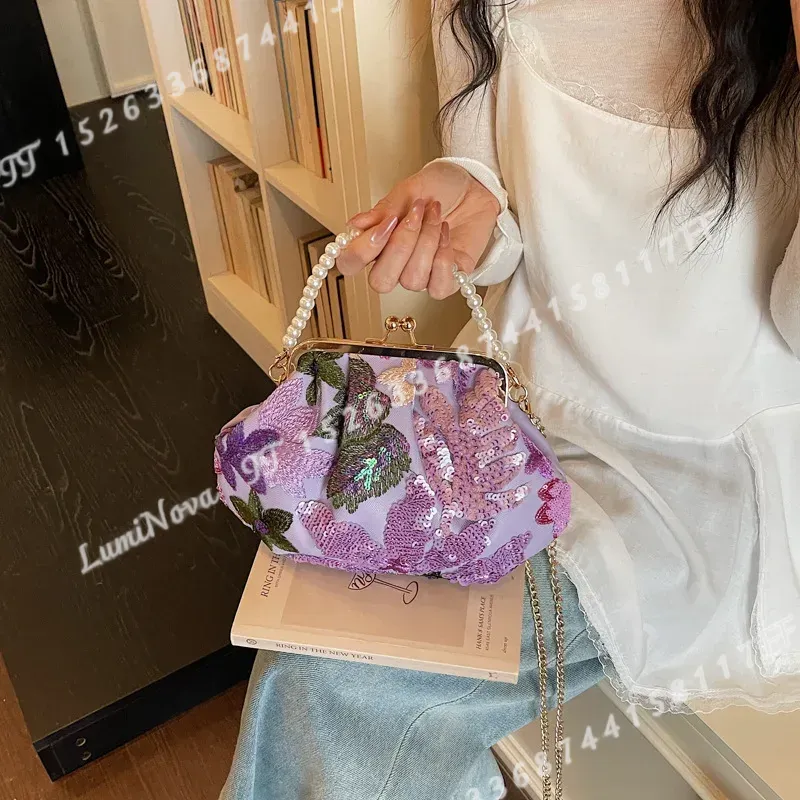 Bolso de Mano con Lentejuelas  - Luxury Bags For Men reseña y precio