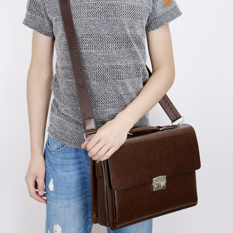 Maletín de Lujo con Candado de - Laptop Bag Leather 15 reseña y precio