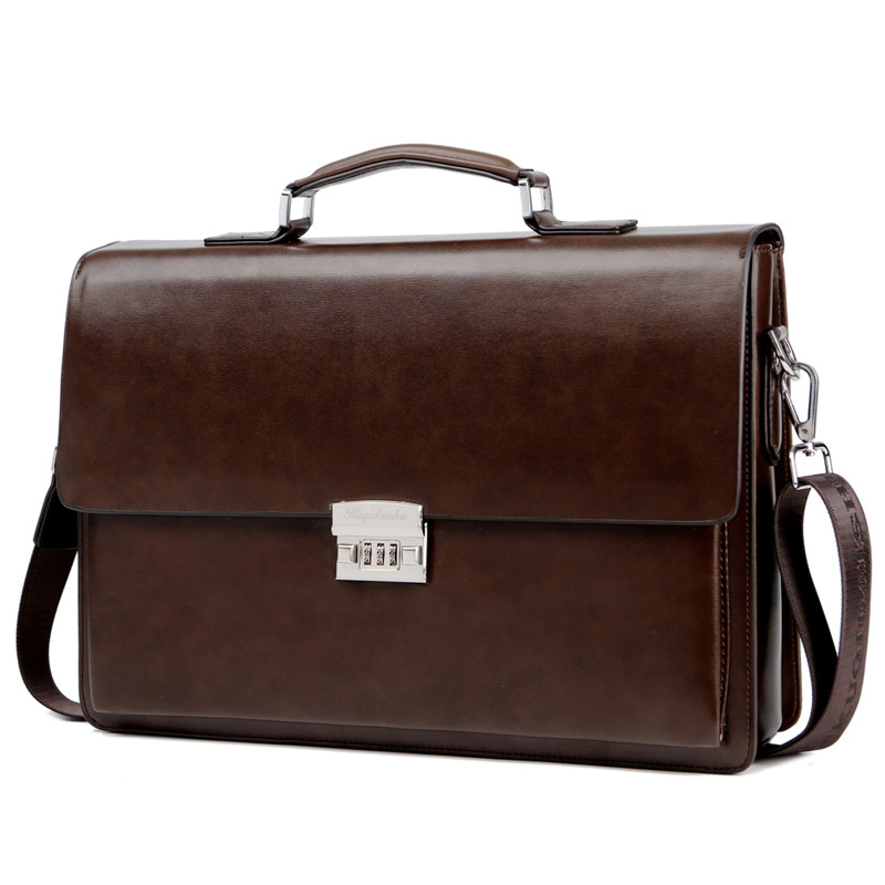 Maletín de Lujo con Candado de - Laptop Bag Leather 15 reseña y precio