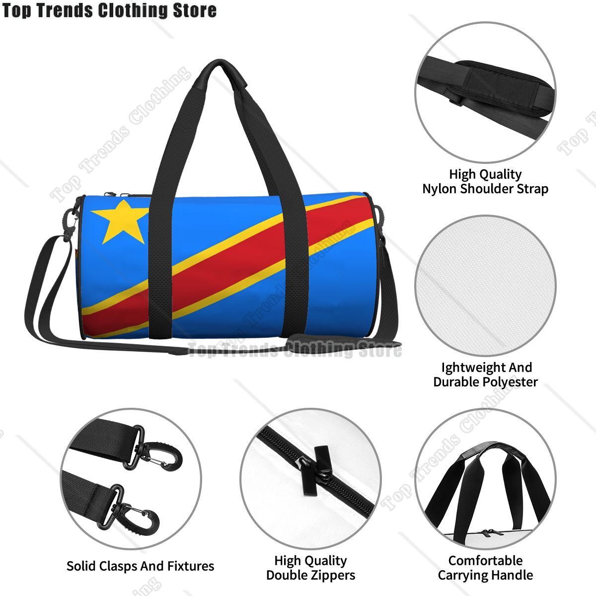 Bolsas deportivas con bandera  - Weekender Bag Duffle reseña y precio
